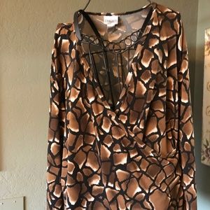 V-Neck Mock Wrap Top